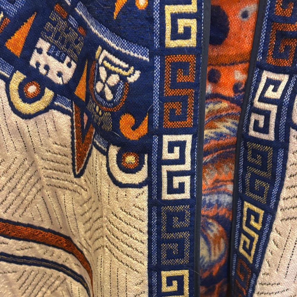 Geometric Patterned Poncho - image 3